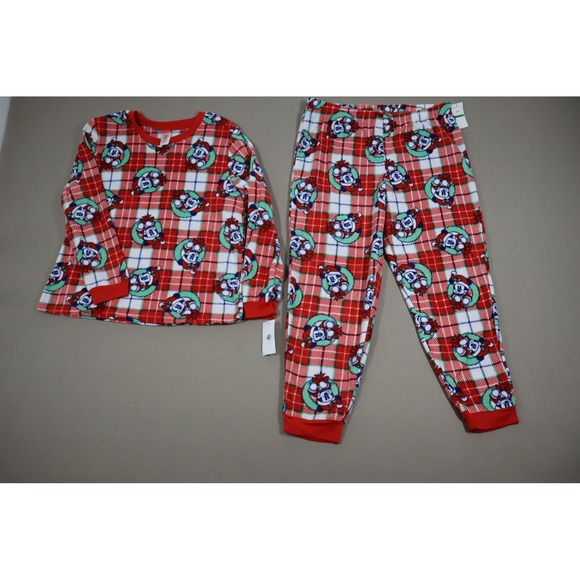 Briefly Stated Women's Mickey Mouse Christmas Matching Pajamas Set - Size L - Picture 2 of 8